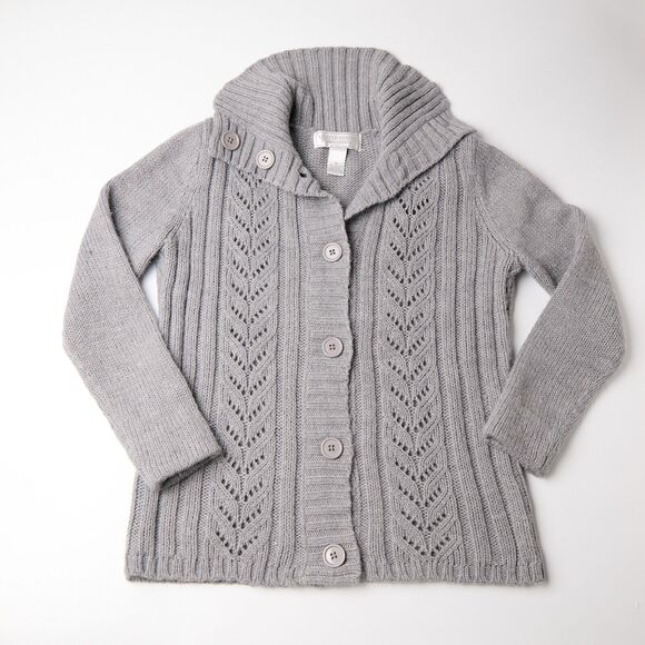 United States Cardigan Womens M Cable Knit Cottagecore light academia preppy - Picture 1 of 8